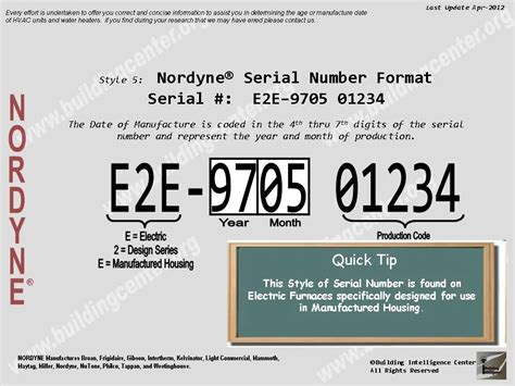 10 thg 5, 2014. . Nordyne serial number search